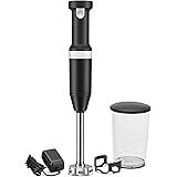 KitchenAid KHBBV53BM Cordless Hand Blender, 8 inch, Black Matte