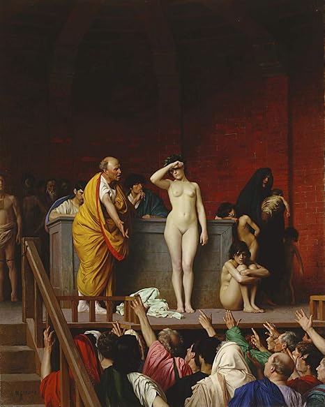 Amazon Co Jp Jean Leon Gerome ジクレープリント キャンバス 印刷 複製画 絵画 ポスター ローマの奴隷市場 ホーム キッチン