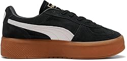 PUMA Women's Palermo Elevata Sneakers Black/Gum, 5.5