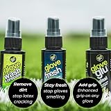 GloveGlu Glove Care Essentials Pack Original Fresh Wash Prepare 3 x 50ml view 2
