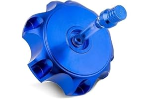 E-riding 49.5mm Gas Fuel Tank Cover Cap, CNC Aluminum Alloy Dirt Bikes Gas Cap with Breather Valve for 50cc 70cc 90cc 110cc 125cc 140cc 150cc 160cc Pit Dirt Motor Bike, Not Fit for ATV (Blue)