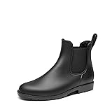 DREAM PAIRS Women's Ankle Rain Boots Chelsea Short
