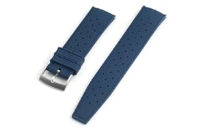 StrapHabit Quick Release Tropical Style FKM Rubber Watch Strap Band 18mm, 19mm, 20mm, 21mm, 22mm