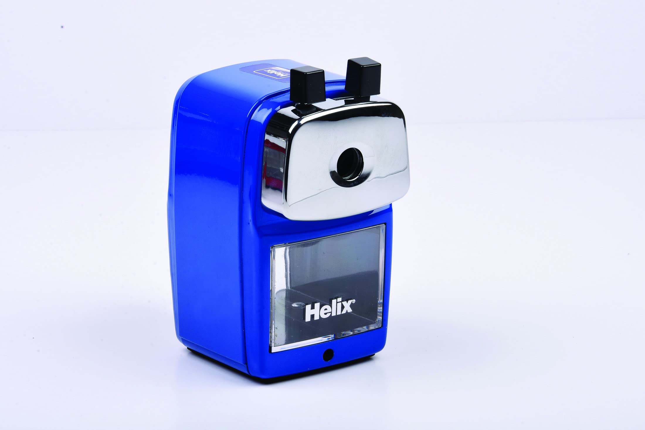 Helix Metal Desktop Sharpener for Standard and Jumbo Pencils (Assorted Colours)