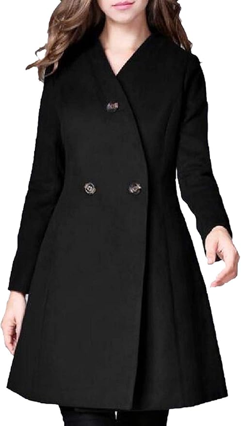 Women's Reversible Lightweight Down Thigh-Length Jacket - Black - C918CXSXCL5 Size Small
