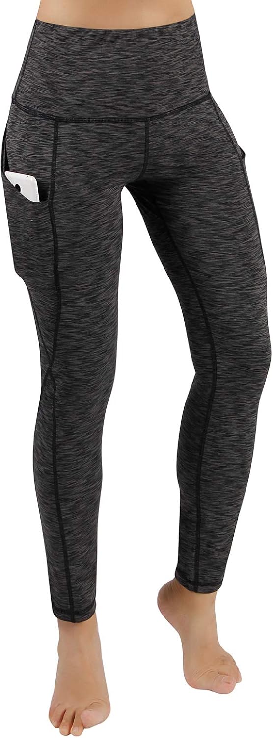 ODODOS Out Pocket High Waist Yoga Pants,Tummy Control,Pocket Workout Yoga Pant: Clothing