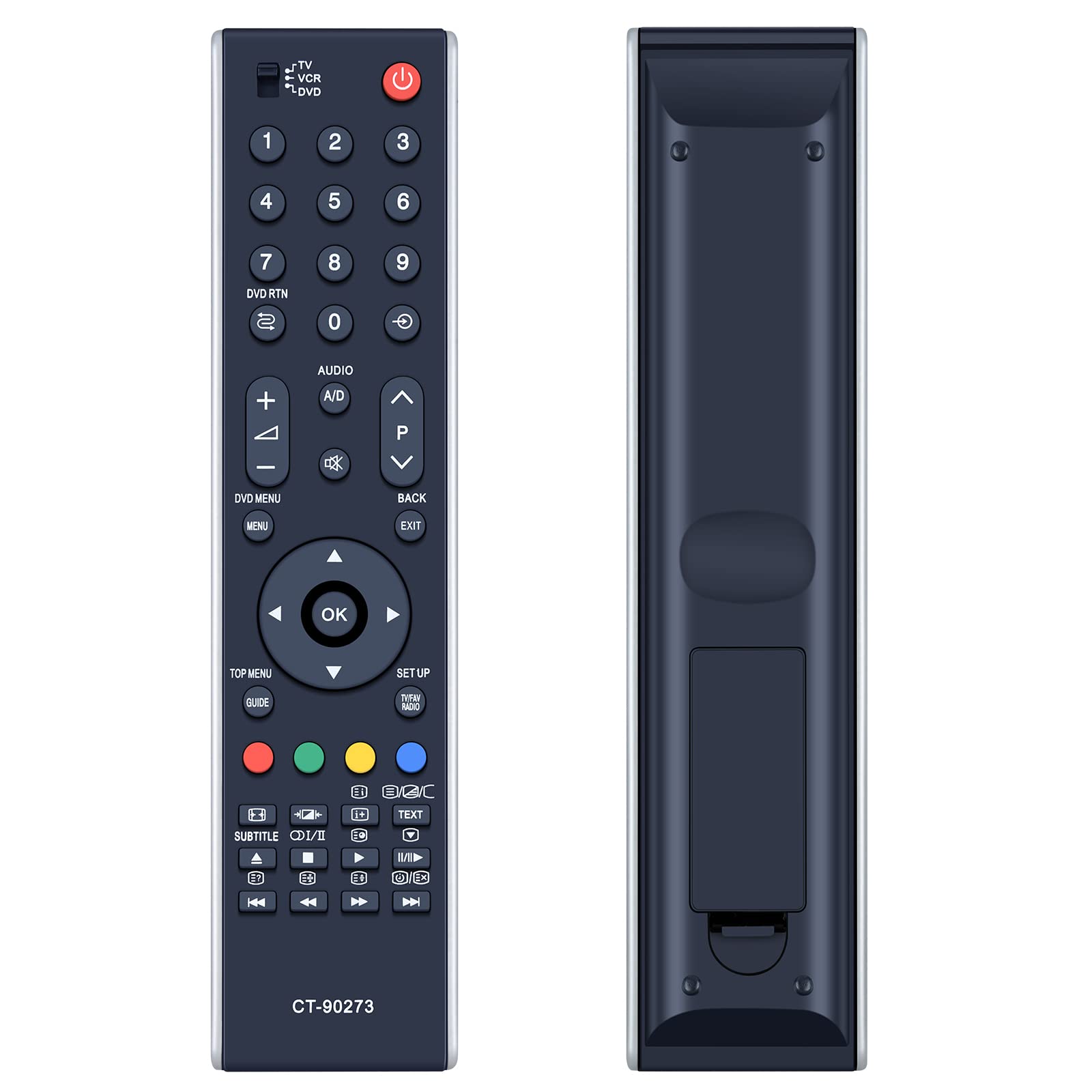 TCNOUMT CT-90273 Replacement Remote Control fit for Toshiba TV 37C3030D 37C3030DG 37X3030D 37X3030DB 37X3030DG 42C3030D 42C3030DB 42X3030D 32C3030D 32C3030DB 32C3030DG
