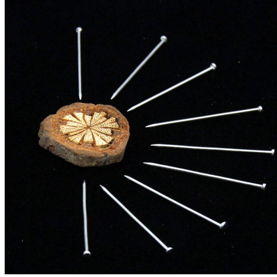 Arts & Crafts TOSSPER 200Pcs/Box Fine Satin Office Sewing Accessories Dressmaker Jewelry Making Needle Craft DIY 28mm Pins Stainless Steel Silver Home & Kitchen