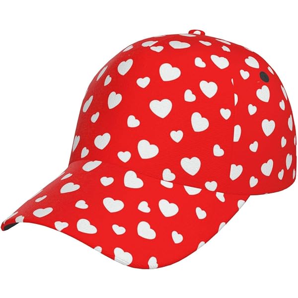 Red Polka Dots Baseball Cap Women display picture 2