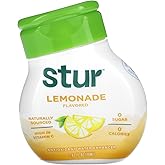 Stur Liquid Water Enhancer | Lemonade | Sweetened with Stevia | High in Vitamin C & Antioxidants | Sugar Free | Daily Hydration & Workout Recovery | Zero Calories | Keto | Vegan (1 Bottle)