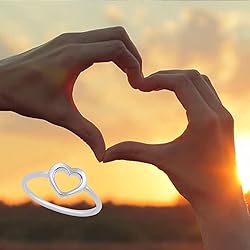 CCBFY Stainless Steel Simple Minimalist Heart