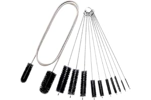BJAINGEXK 11pcs Cleaning Brush Ultra-Long Flexible Double-Ended Hose Cleaning Brush Refrigerator Cleaning Tool Stainless Stee