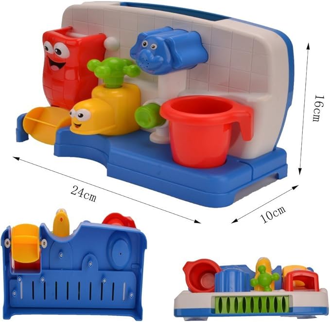 Amazon ミニ浴室玩具セット 入浴おもちゃ お風呂用 水遊び Happytime Sf1 21 17新着 ミニ水車 蛇口 噴水 象 知育玩具 お風呂用おもちゃ おもちゃ