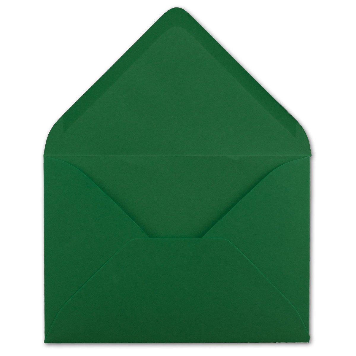 Glüxx Agent 100 DIN C6 envelopes dark green - 11.4 x 16.2 cm - 120 g/m² wet-glued envelopes without window for invitations from your Glüxx agent