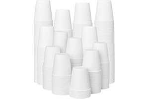 ECOEXTRA 300 Pack 3 oz Bathroom Paper Cups, Small Coffee Cups, Disposable Mini Mouthwash Cups, Suitable for Bathroom, Market, Shops, Party, Picnic, Travel, and Events