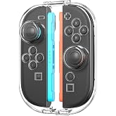 IINE Clear Storage Case for Switch 2 Joypads, Travel Mini Case | Protective Hard Shell, Magnetic Closure, Joystick Guard, Dustproof Design, Portable Transparent Carrying Box