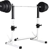 Achamusi Adjustable Squat Rack Barbell Rack For Home Gym Max Load 550LBS | Bench Press Rack，Multi-Function Barbell Rack，Weight Lifting