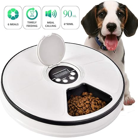Pet Supplies Pet Automatic Feeder Cats Dogs Timed Feed 6 Meal