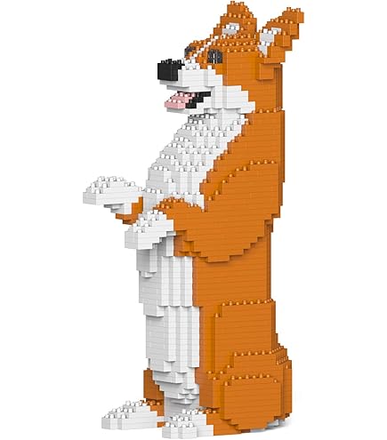 Amazon.com: JEKCA Welsh Corgi 02S-M02 | Dog Plastic Building