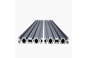 VEVOR 5PCS 78.7 in (2000mm) T Slot 2040 Aluminum Extrusion Profile, European Standard Anodized Linear Rail, High-Strength Extruded Aluminum Rail for 3D Printer, CNC Machine DIY, Laser Engraving, Black