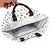 UINSTONE LUNCH BAG, WELL INSULATED & WATER-SLIDE COATING HAND BAG with Hook and Loop Strip