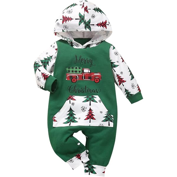 Grenouillère Bébé My First Christmas – Unisexe, à Pieds, Manches Longues, 95% Polyester