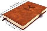 Earning Power A5 Ruled Hardcover Notebook 360 Pages Thick Paper 8.3x5.7 Brown view 4
