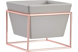 �鶹�� Basics Tabletop Planter, Square - Grey/Copper (2-Pack)