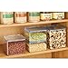 iDesign Plastic BPA-Free Pantry Food Storage Organizer Bin with Air-Tight Hinged Lid, 1.5 Quart Container for Kitchen, Fridge, Freezer, Cabinet, 5.5
