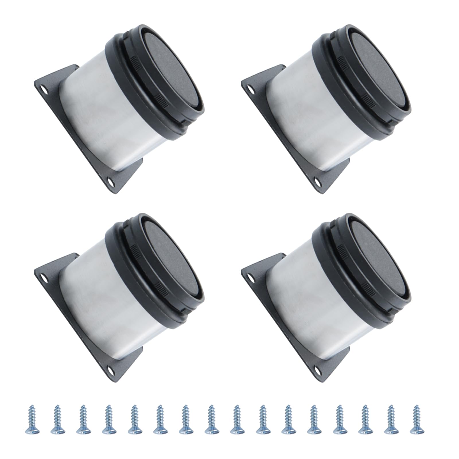 METALLIXITY Furniture Legs (2 Inch Height) 4Pcs, Stainless Steel Furniture Cabinet Metal Legs with Screws - for Home DIY Projects, Sofa Legs, Chair Legs, Table Legs