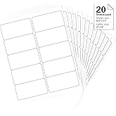 2''x 4" Address Labels, 200 Label Stickers- Laser/Ink Jet Printer Mailing Labels, 8.5"x11" White 20 per Sheet