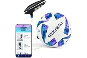 SenseBall Soccer Ball & New Improved App | Daily Training Equipment for Young Players | Improve Skills & Control with Professional Soccer Coach Program & 50+ Exercise Videos