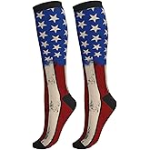 Yealedee Compression Socks Calf Knee High Support Socks Novelty For Women Men Athletic Running Hiking Nurse