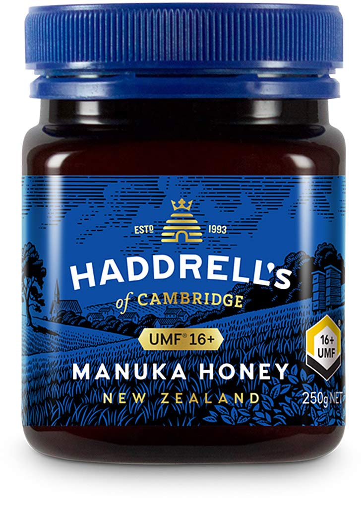 Haddrell's of Cambridge Manuka Honey | UMF 16+/MGO 570+ | Natural Premium New Zealand Manuka Honey (250 g)