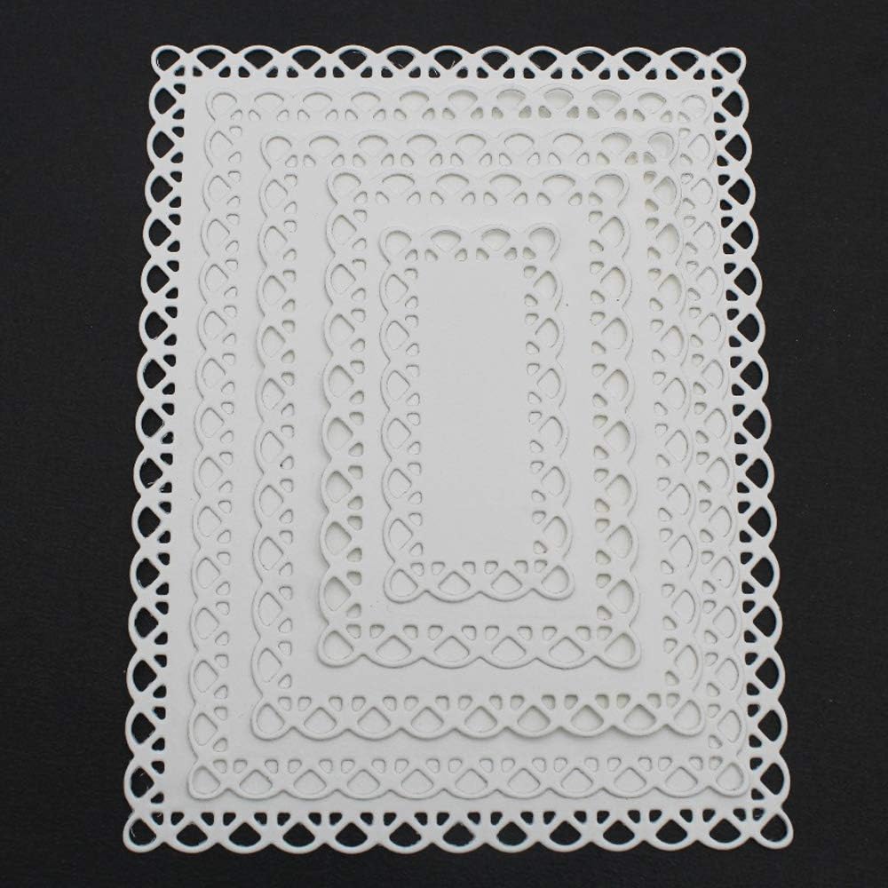 Lace Rectangle Frame Metal Cutting Dies & Stencils – DIY Scrapbooking Embossing