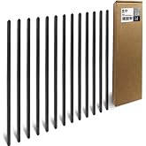 Binditek Sliding Binding Bars, 5mm, 25 Pack | Holds Up to 25 Sheets, Fits A4 and Letter Size, Black Binder Spines for Reports, Resumes and Presentations