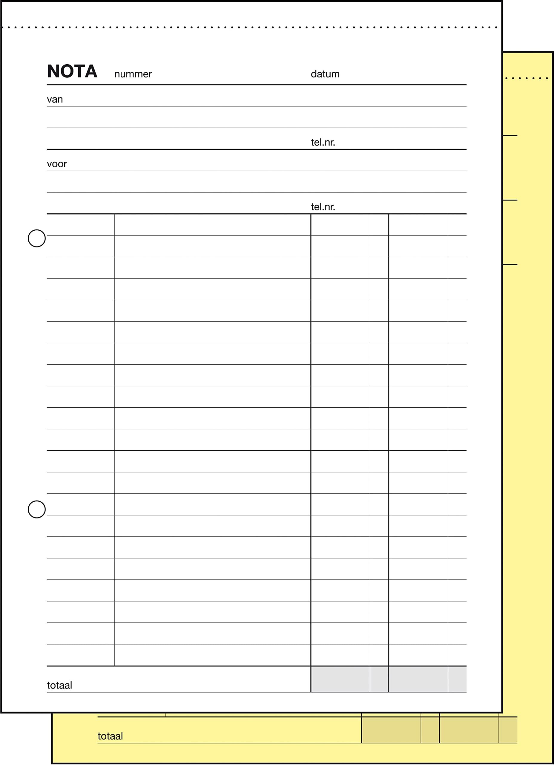 Sigel Expres 40915 Not Akopieb Locomotive Dutch Invoice Forms A5 2 x 50 Sheets