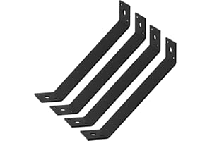 Fanmao 4 Pcs 7-1/8" x 1-1/2" Heavy Duty Inside Mount 45-Degree Angle Bracket Strap Brace, 11 Gauge