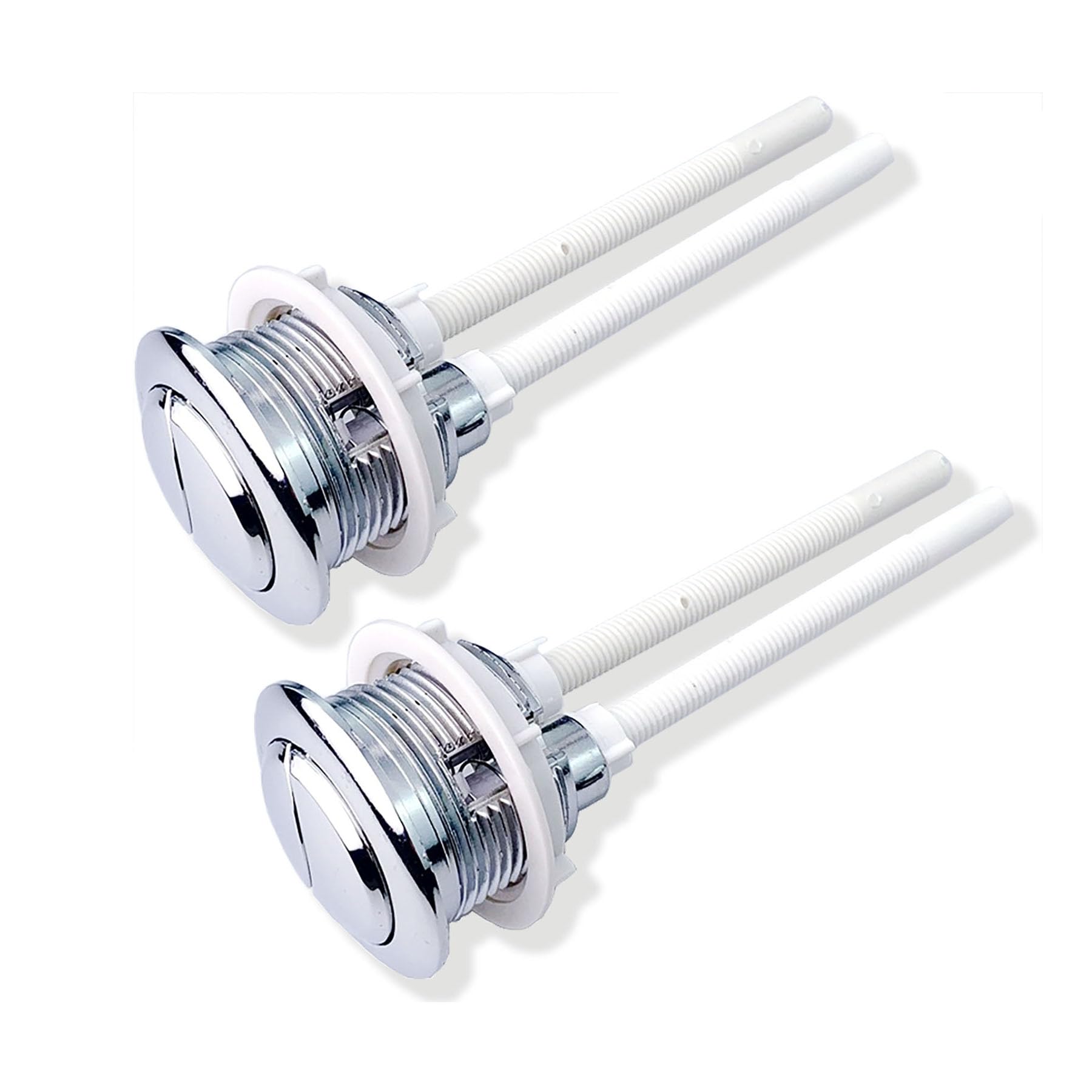 SHUBEIEUMI 2 PCS 38mm Dual Push Button Toilet Flush Button, Dual Flush Toilet Push Button, Replacement Accessories for Bathroom Toilet Water Tank Repair