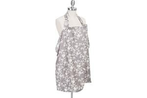 Bebe au Lait Premium Cotton Nursing Cover, Lightweight and Breathable Cotton, Open Neckline, One Size Fits All - Nest