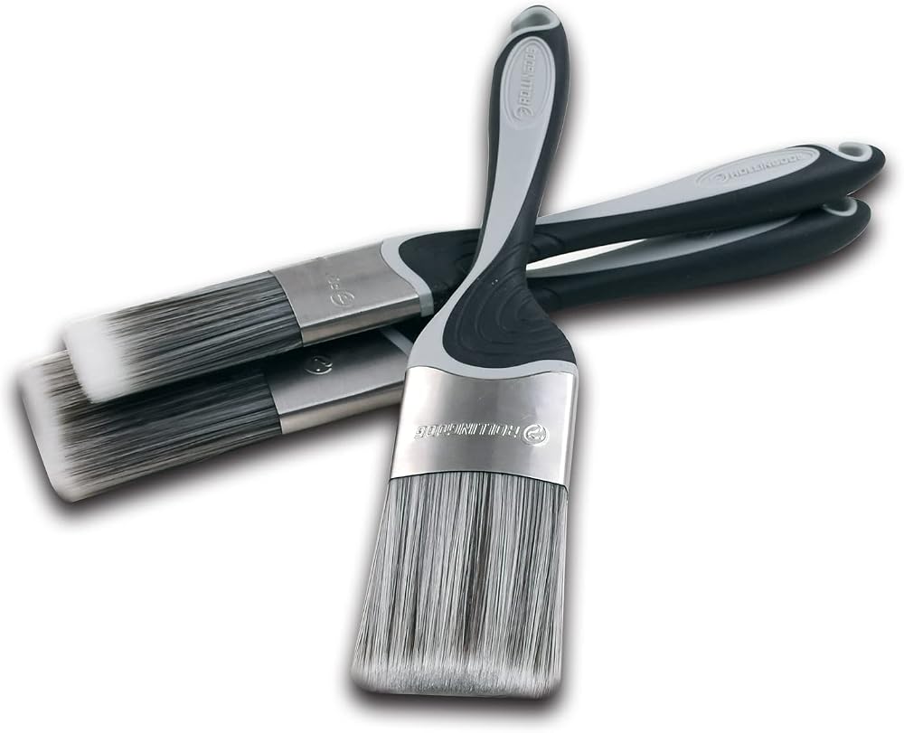 Paint Brushes 3PC Set 1.5" 2" 2.5" Synthetic SRT Malamute Series
