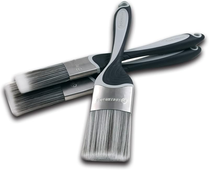 Paint Brushes 3PC Set 1.5" 2" 2.5" Synthetic SRT Malamute Series