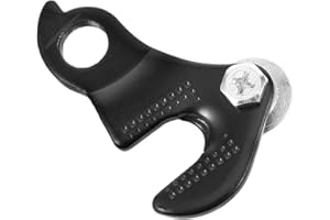 DIYEAH Universal Bike Rear Derailleur Hanger Tail Hook Adapter for Mountain Bikes, Black Steel Cycling