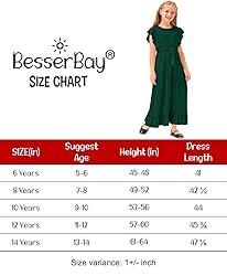 BesserBay Girl's Ruffle Sleeveless Ruffle Hem