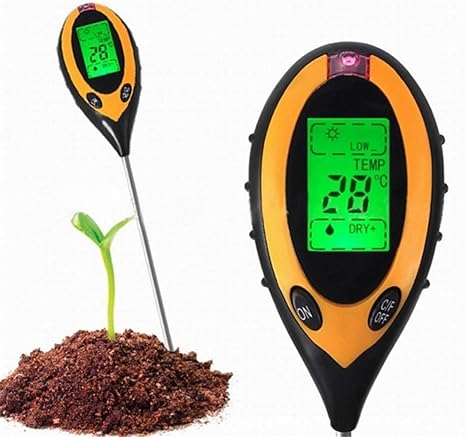 Misuratore Di Umidità Terreno 6 In 1 WADEO - PH, Fertilità, Temperatura, Luce - Doppia Sonda Per Giardinaggio - Foto 6