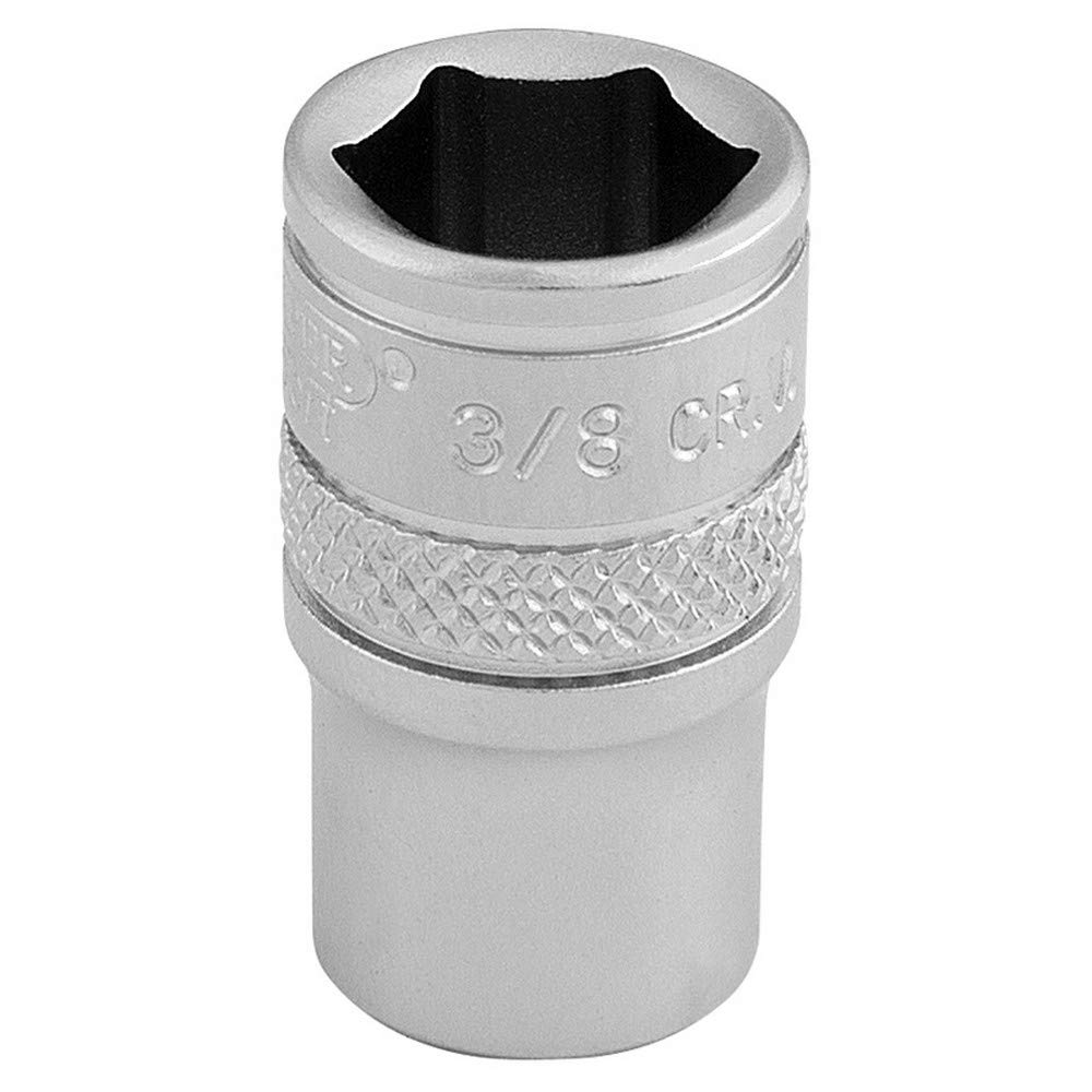 Draper 16524 1/4" Square Drive Micro Satin Chrome Imperial Socket, 3/8" Size , Blue