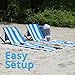 June & May Beach Chair - Compact, Portable, Light-weight, Easy Set-Up, with Storage Pouch and Adjustable Back Beach Chair