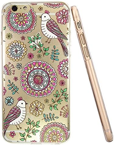 iPhone 6/6S Plus Case, iRonsnow(TM) Ultra Thin Clear Art Pattern Crystal Gel TPU Rubber Flexible Slim Soft Case for iPhone 6/6S Plus 5.5"-Retail Package-18 Designs(Design 10)
