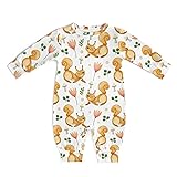 AuHomea Watercolor Squirrel Newborn Baby Romper