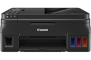 Canon PIXMA G4210 Wireless All-In-One Supertank (Megatank) Printer, Copier, Scan, Fax and ADF with Mobile Printing, Black, One Size (2316C002)